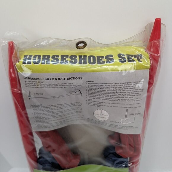 Horse Shoe Set PVC Outdoor Game Item No. 75171 Ivy Mar Co Inc New Packaged - Picture 4 of 6